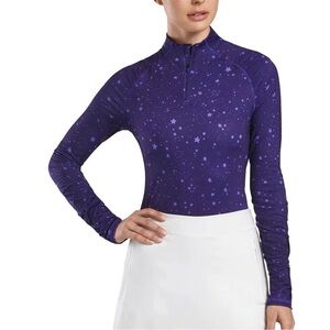 G/Fore Women’s Constellation Quarter Zip Top‎ Hyacinth Purple Golf Size S